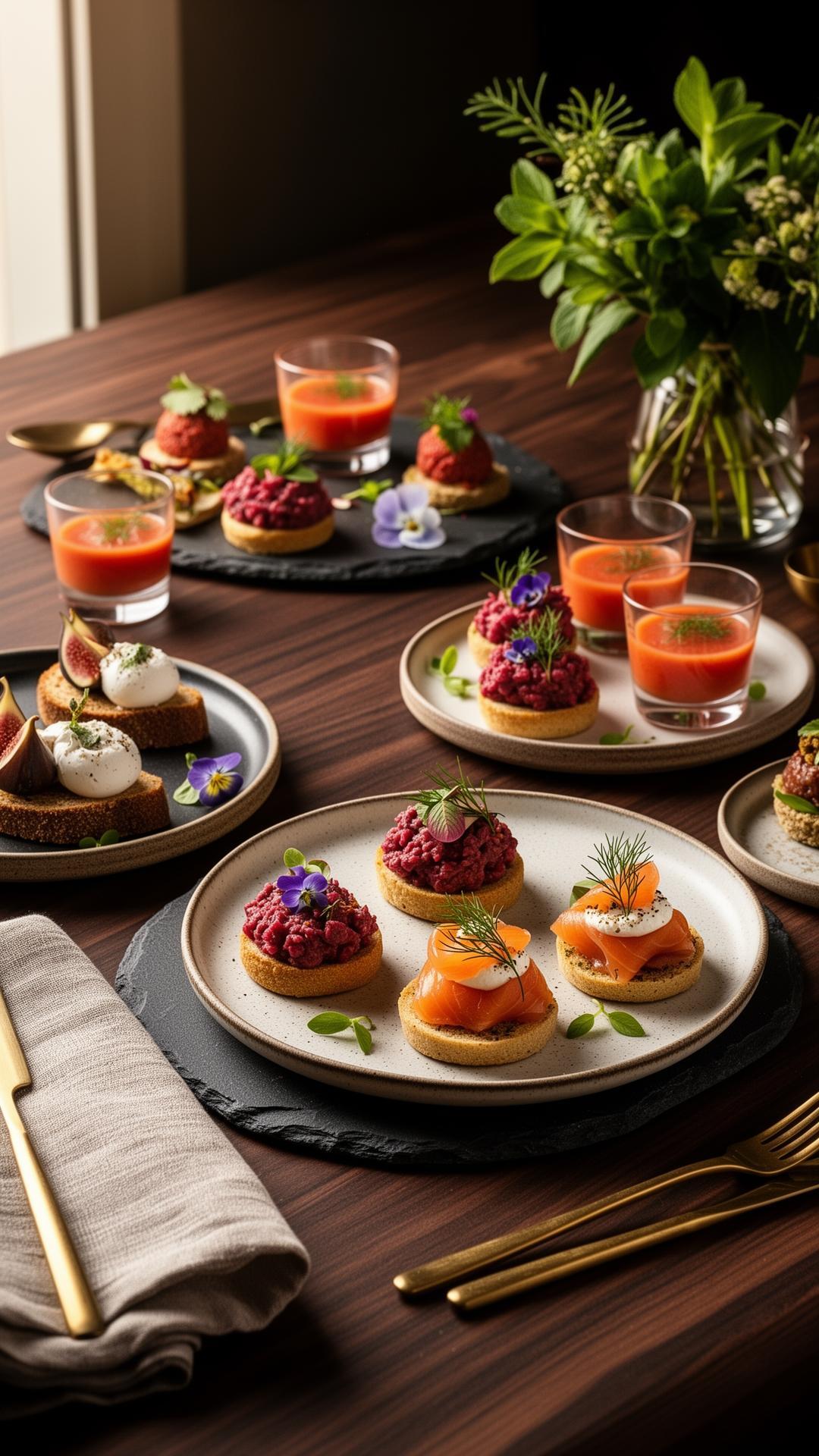 Catering Tafel mit Fingerfood